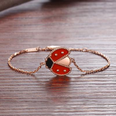 vancleefarpels Lucky Spring bracelet, open wings ladybug